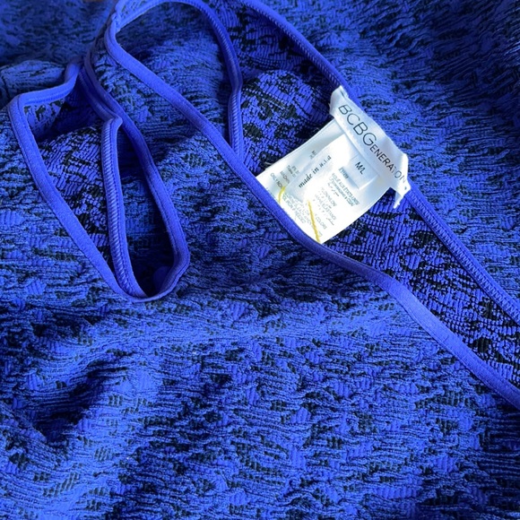 BCBGeneration Periblue One Shoulder Dress Size M/L - Picture 10 of 16